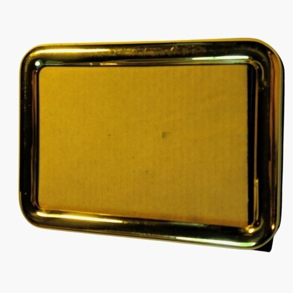 Small Photo Frame Gold Tone Metal 3x5 Picture - Picture 1 of 5
